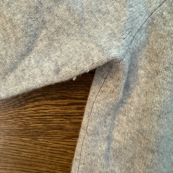 NORDSTROM Signature 100% Cashmere Sweater Women's XL Colorblock Pattern Blue - Picture 2 of 4